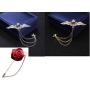 3 Pieces Brooch for Men Suit Shirt Stud Brooch Lapel Pin Brooch Pin Chain Tassel Brooch Pin with Crystal Beads for Suit Shirts Brooch Lapel by TQsuen, Including 1 Flower Lapel Pins, Angel Wings Style 3 Pieces Brooch for Men Suit Shirt Stud Brooch Lapel Pin Brooch Pin Chain Tassel Brooch Pin with Crystal Beads for Suit Shirts Brooch Lapel by TQsuen, Including 1 Flower Lapel Pins, Angel Wings Style