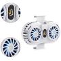 Phone Radiator Gaming Phone Cooling Fan Holder Heat Sink Adjustable Portable for 4-6.5 Inches Phones White