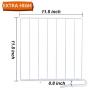 Mebbay 12 Pack Closet Wire Shelf Dividers Vertical Metal Organizer Separators for Wood Shelf Wardrobe Cabinets Kitchen Office Sweater New and Improved, White, 11.8 x 11.8 Inches