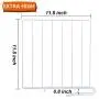 Mebbay 12 Pack Closet Wire Shelf Dividers Vertical Metal Organizer Separators for Wood Shelf Wardrobe Cabinets Kitchen Office Sweater New and Improved, White, 11.8 x 11.8 Inches