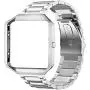 Oitom Metal Bands Compatible with Fitbit Blaze Large,Frame Housing+Stainless Steel Bracelet Replacement Accessory Strap Watch Band for Smart Fitness Watch Silver