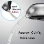 T-ENGINE Metal Band Compatible with Apple Watch SE Series 6 5 4 3 2/1, Upgraded Ultra Thin Band for 42mm 44mm Silver