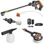 WORX WG625.4 20V Cordless Hydroshot Portable Power Cleaner with Accessories Kit Battery and Charger Included WORX WG625.4 20V Cordless Hydroshot Portable Power Cleaner with Accessories Kit Battery and Charger Included
