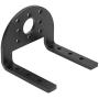 logozoe U-Shaped RC Motor Mount, RC Car Motor Mount, Black Motor Mount Bracket, Metal Motor Mount Holder, for RC Car RC Boat