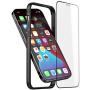 Slim Metal Bumper Case Compatible with iPhone 12 12 Pro, Metal Bumper Cover with Soft TPU Inner [No Signal Interference][Support Wireless Charging] Compatible for iPhone 12 12 Pro, Black