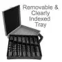 Brad Point and Twist Drill Bit 100 Piece Set Includes Bits for Drilling Wood, Metal, Composite Material, and Plastics. Ideal for Professionals, Automotive, Metal Work and Woodworking 1/16'' to 5/16'' Brad Point and Twist Drill Bit 100 Piece Set Includes Bits for Drilling Wood, Metal, Composite Material, and Plastics. Ideal for Professionals, Automotive, Metal Work and Woodworking 1/16'' to 5/16''