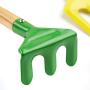 4-Piece Set 8'' Kids Gardening Tools, Made of Metal with Sturdy Wooden Handle, Safe Toy Gardening Equipment Fork, Trowel, Rake & Shovel for Children Beach Sandbox Toy