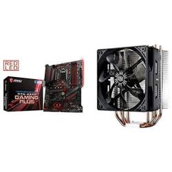 MSI MPG Z390 Gaming Plus LGA1151 Gaming Motherboard & Cooler Master Hyper 212 Evo CPU Cooler, 4 CDC Heatpipes, 120mm PWM Fan, Aluminum Fins for AMD Ryzen/Intel LG1151