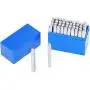 PandaHall Elite 42 Pcs Letter and Number Metal Stamp Set, 1/8 inch 3mm Alphabet A-Z and Number 0-9, Love Symbols, Iron Uppercase Stamps Punch Press Tool for Imprinting on Metal Jewelry Leather Wood