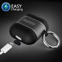 HALLEAST AirPods Case, 6 in 1 Air Pods Accessories Kits Protective Cover Skin Holder Silicone Metal for Apple Airpod 2 & 1, Not for Wireless Charging, Black