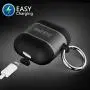 HALLEAST AirPods Case, 6 in 1 Air Pods Accessories Kits Protective Cover Skin Holder Silicone Metal for Apple Airpod 2 & 1, Not for Wireless Charging, Black