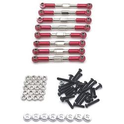 Facibom for WPL C14 C24 C24-1 MN D90 D99 MN99S Metal Pull Rod Steering Link Set RC Car Upgrade Accessories Parts,RD