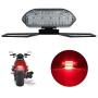 Yifengshun 30LEDs Motorcycle Tail Light,Waterproof LED Rear Lights, DRL,License Plate Lights,Brake Lights,Universal Modified for Harley,Honda,Yamaha,Retro-gray,12V