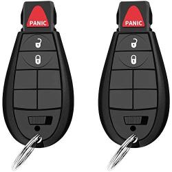 YITAMOTOR 2 Uncut Key Fob Replacement for M3N5WY783X IYZ-C01C Keyless Entry Remote 3 Button Compatible for Charger Challenger