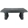 Arcadia Garden Products BE01 Fiberclay Garden Bench, Stone Black Arcadia Garden Products BE01 Fiberclay Garden Bench, Stone Black