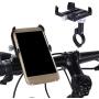 Velaurs Mobile Phone Holder, Mobile Phone Bracket, Anti-Skid Adjustable 360° Rotating Metal Bike for Electric Bike Bicycle Bicycle Part Cycling Mobile Phone Mount