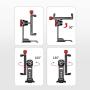 Universal Cell Phone Tripod Mount, Ulanzi ST-14 Smartphone Tripod Phone Mount, Metal Phone Tripod for YouTube Vlogging, Desktop Cell Phone Tripod for Camcorder iPhone 12/11 Pro/11 Pro Max/X/XS/Xs Max