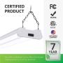 Sunco Lighting 6 Pack LED Utility Shop Light, 4 FT, Linkable Integrated Fixture, 40W=260W, 5000K Daylight, 4100 LM, Frosted Lens, Surface/Suspension Mount, Pull Chain, Garage - ETL, Energy Star