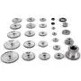 VEVOR 27PCS Metal Lathe Gears, Precise Mini Lathe Replacement Gears including Box Gear Set, Slotless Gears, Metal Motor Gears, Variable Gears, Belt Gear for CJ0618 Mini Lathes & Milling Machines VEVOR 27PCS Metal Lathe Gears, Precise Mini Lathe Replacement Gears including Box Gear Set, Slotless Gears, Metal Motor Gears, Variable Gears, Belt Gear for CJ0618 Mini Lathes & Milling Machines