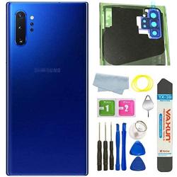 BSDTECH Galaxy Note 10 Plus Back Glass Cover Housing Door with Tape Parts Replacement for Samsung Galaxy Note10+ Note10 Plus 5G (Blue)