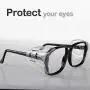 3 Pairs Eye Glasses Side Shields, Flexible Slip on Side Shields for Safety Glasses Fits Small to Medium 3 Pairs Eye Glasses Side Shields, Flexible Slip on Side Shields for Safety Glasses Fits Small to Medium