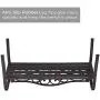 Laurel Canyon 50'' Outdoor Patio Bench, Cast Iron 2-Person Metal Seating with Floral Design Backrest Furniture Chair for Porch Backyard Garden Pool Deck, Dark Brown Laurel Canyon 50'' Outdoor Patio Bench, Cast Iron 2-Person Metal Seating with Floral Design Backrest Furniture Chair for Porch Backyard Garden Pool Deck, Dark Brown