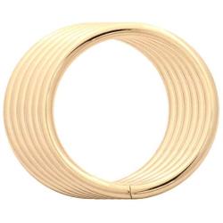 BIKICOCO 1-1/2 Metal O-Ring Buckle Connector Round Loops Non Welded for Bags Webbing Purse and Belt Straps, Light Gold - Pack of 6