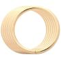 BIKICOCO 1-1/2 Metal O-Ring Buckle Connector Round Loops Non Welded for Bags Webbing Purse and Belt Straps, Light Gold - Pack of 6