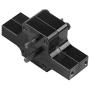 Dilwe RC Car Gear Box, Aluminium Alloy Remote Control Gear Box with Screws for WPL 1/16 Military Truck RC Car Upgraded Part RC Model Accessory(Black)