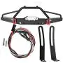 Dilwe RC Front Bumper, Metal RC Front Bumper with LED Light Upgrade Spare Part Compatible with Axial SCX10 II 90046 RC Models Dilwe RC Front Bumper, Metal RC Front Bumper with LED Light Upgrade Spare Part Compatible with Axial SCX10 II 90046 RC Models