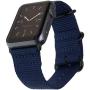 Carterjett Compatible with Apple Watch Band 42mm 44mm Nylon Sport iWatch Bands Replacement Woven Military Strap Rugged Steel Adapters Loop Buckle for Series 5 Series 4 3 2 1 (42 44 S/M/L Navy Blue)