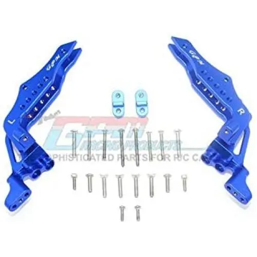GPM Losi 1:10 Baja Rey / Rock Rey Upgrade Parts Aluminum Rear Shock Tower - 1Pr Set Blue GPM Losi 1:10 Baja Rey / Rock Rey Upgrade Parts Aluminum Rear Shock Tower - 1Pr Set Blue