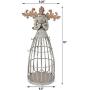 Attraction Design Antiqued Praying Metal Garden Angel Statue with Hooks, Indoor Outdoor Angel Yard Art Decor Lawn Patio Decorations Holiday Decor Garden Gift Idea, 18’’H (Praying Angel-A)