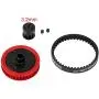 UXELY 1/10 RC Belt Drive Transmission Gears System, RC Car Crawler Axial Upgrade DIY Parts, Stable Belt Drive Transmission Gears, for SCX10 90046 UXELY 1/10 RC Belt Drive Transmission Gears System, RC Car Crawler Axial Upgrade DIY Parts, Stable Belt Drive Transmission Gears, for SCX10 90046