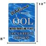 Rogue River Tactical Funny Swimming Pool Sign Metal Tin Sign Indoor Outdoor No Pee in Pool OOL Swim