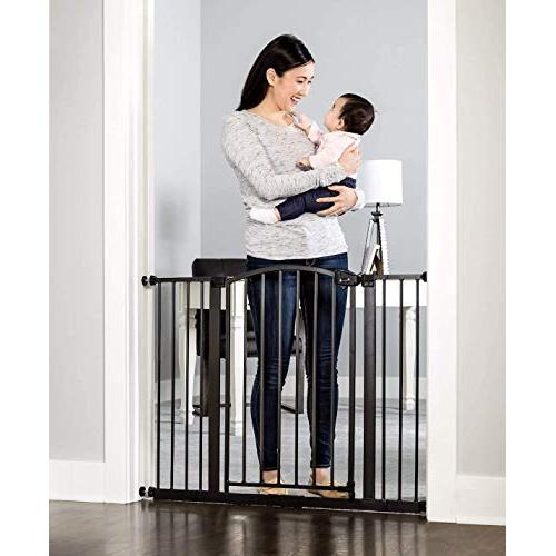 Regalo Easy Step Arched Décor Walk Thru Baby Gate, Includes 4-Inch Extension Kit, 4 Pack Pressure Mount Kit and 4 Pack Wall Mount Kit, Bronze Regalo Easy Step Arched Décor Walk Thru Baby Gate, Includes 4-Inch Extension Kit, 4 Pack Pressure Mount Kit and 4 Pack Wall Mount Kit, Bronze