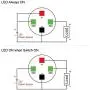 Taien Latching Push Button Switch 19mm 3/4'' 1NO 1NC Silver Stainless Steel Shell with White LED Light Taien Latching Push Button Switch 19mm 3/4'' 1NO 1NC Silver Stainless Steel Shell with White LED Light