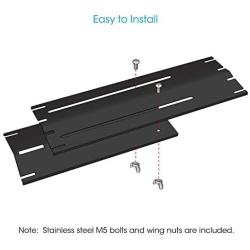 DcYourHome Universal Adjustable Porcelain Steel Heat Plate Shield, Grill Replacement Parts, Heat Tent, Burner Cover,Flavorizer Bar Flame Tamer for Gas Grill, Extends from 11.75'' up to 21'' L 1 Pack