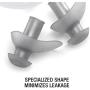 Speedo Unisex-Adult Swim Training Ergo Ear Plugs Silver