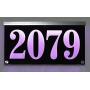 12X6.5&/12X8& Custom House Numbers Address Sign Address Plaque Lighted with LED - Laser Engraved On Acrylic Sign Aluminum Lamp Holder