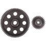 kingsea 11184 Steel Metal Spur Differential Main Gear 64T & 29T Motor Pinion Gear RC Replacement Parts for Redcat Volcano EPX HSP 1/10 Monster Truck Brontosaurus 94107