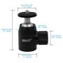 SIOTI Tripod Mini Ball Head Tripod Mount Head-Metal Ballhead 360° Pan 90° Tilt Tripod Mount with 1/4'' Screw for Digital Camera/Compact DSLR/Cell Phone/Monopod/Gopro/Light Stand/Light House