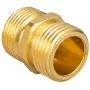 Breezliy Garden Hose Connector Adapter,2-Pack Couple 3/4 Inch GHT End Connector Fitting,Industrial Metal Brass Garden Hose to Pipe NPT Fitting Connect with 4 Washers Breezliy Garden Hose Connector Adapter,2-Pack Couple 3/4 Inch GHT End Connector Fitting,Industrial Metal Brass Garden Hose to Pipe NPT Fitting Connect with 4 Washers
