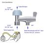 Hibbent Bidet T adapter Toilet Connector with ON/OFF Valve - 15/16'' x 15/16'' x 3/8'' - Chrome Finished Hibbent Bidet T adapter Toilet Connector with ON/OFF Valve - 15/16'' x 15/16'' x 3/8'' - Chrome Finished