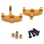 LEIPUPA 1 Pair RC Metal Steering Cup for 1:12 1:14 Wltoys 124018 124019 144001 Model Buggy Trucks Car Spare Parts - Gold