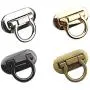 FSYEEL 4 Pieces Metal Flip Lock Purse Turn Lock Craft Case Clasp Flip Lock DIY Handbag Shoulder Bags Purse Making Supplies Accessories