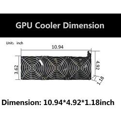 GPU Fan Cooler PCI Slot Fan Triple 92mm 90mm 9025 Graphic Card Fans for Video Card Cooling Fans VGA Cooler
