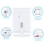 Wondruz Makeup Mirror Vanity Mirror with Lights, 1x 2X 3X Magnification, Touch Screen Switch, Dual Power Supply, Portable Trifold Makeup Mirror Cosmetic Lighted Up Mirror