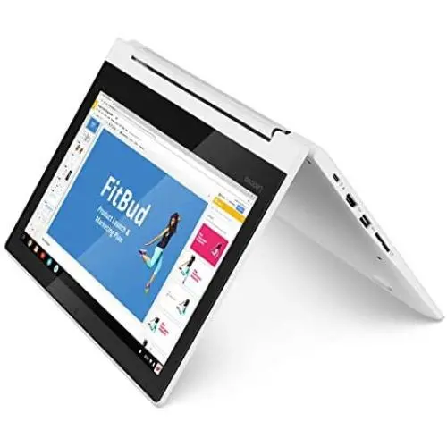 Lenovo Chromebook C330 2-in-1 Convertible Laptop, 11.6-Inch HD (1366 x 768) IPS Display, MediaTek MT8173C Processor, 4GB LPDDR3, 64 GB eMMC, Chrome OS, 81HY0000US, Blizzard White