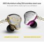 KZ ZS10 Pro Metal Headset 4BA+1DD Hybrid 10 Drivers HiFi Bass Earbuds in Ear Monitor Headphones Sport Noise Cancelling Earphones(No mic,Black)
